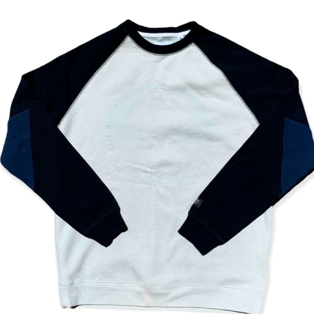 Globe United by Fate Crew Neck Cream and Black Size Medium